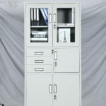 Half glass metal cabinet