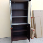 Wooden half glass cabinet